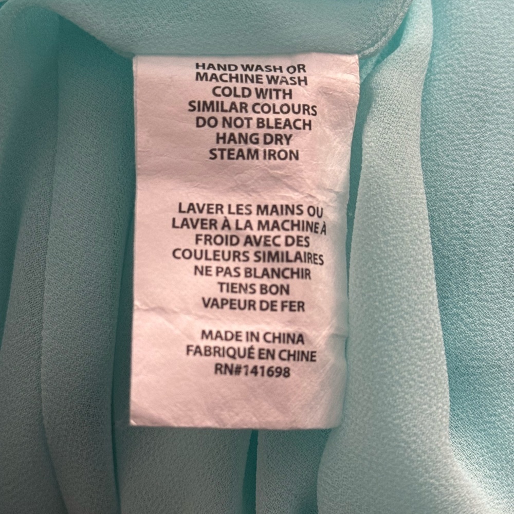 Ramy Brook Raquel Tiered Ruffle Mini Dress in Turquoise Pool Blue Small NWOT - Picture 11 of 11